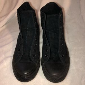 Original Black High Top Chucks Size 7